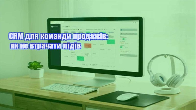 crm dlya komandy prodazhiv yak ne vtrachaty lidiv