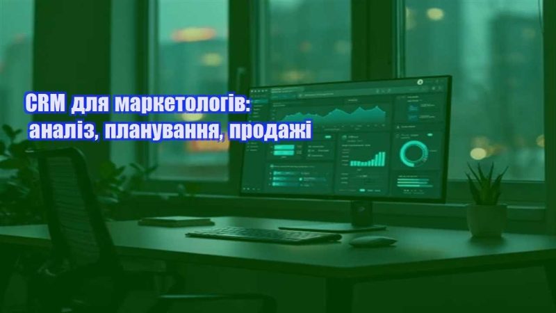 crm dlya marketologiv analiz planuvannya prodazhi