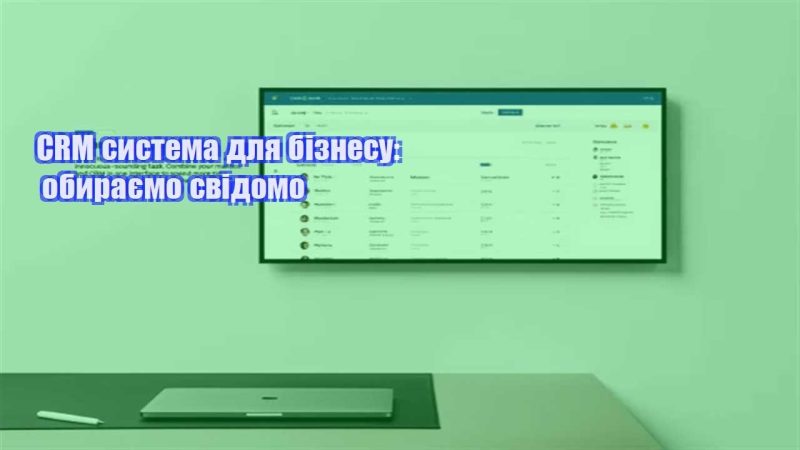 crm systema dlya biznesu obyrayemo svidomo
