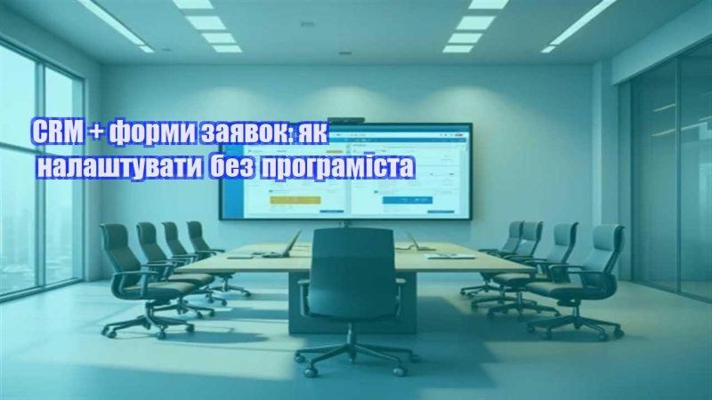 crm formy zayavok yak nalashtuvaty bez programista