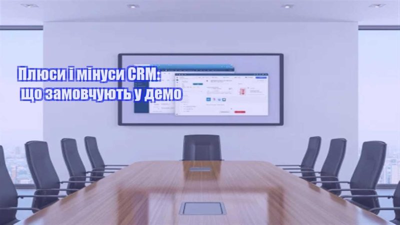 plyusy i minusy crm shho zamovchuyut u demo