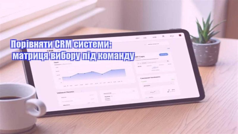 porivnyaty crm systemy matryczya vyboru pid komandu