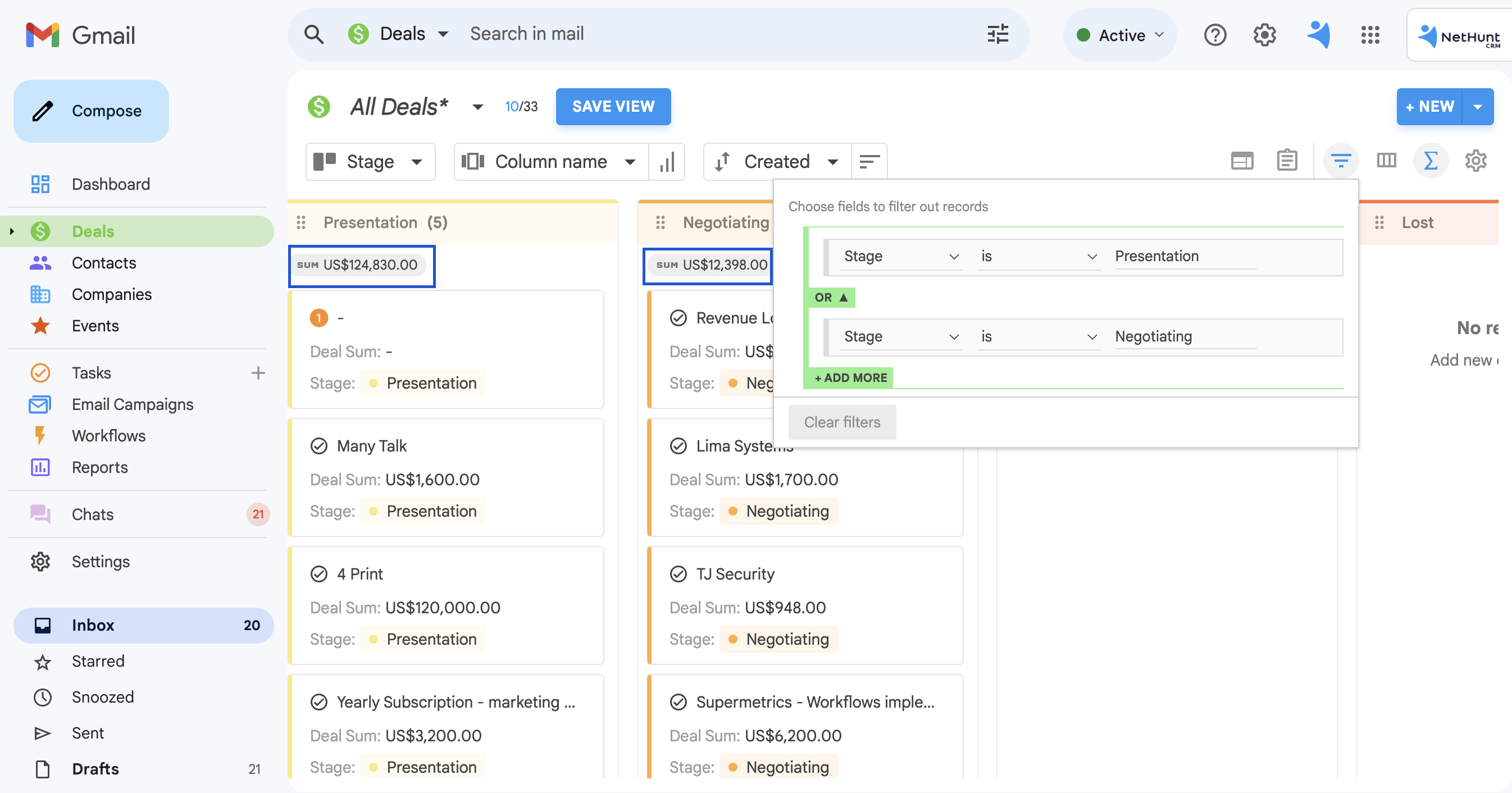 nethunt crm gszhu