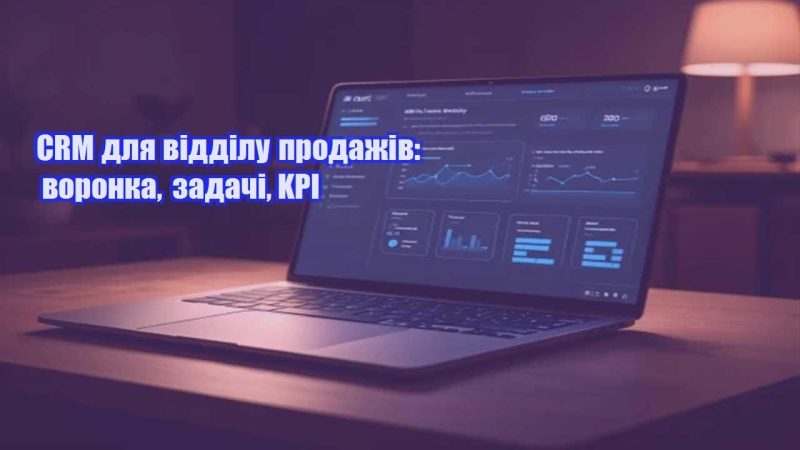 crm dlya viddilu prodazhiv voronka zadachi kpi