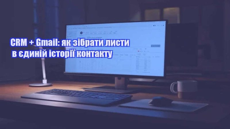 crm gmail yak zibraty lysty v yedynij istoriyi kontaktu