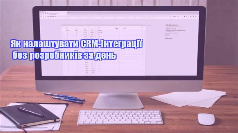 yak nalashtuvaty crm integracziyi bez rozrobnykiv za den