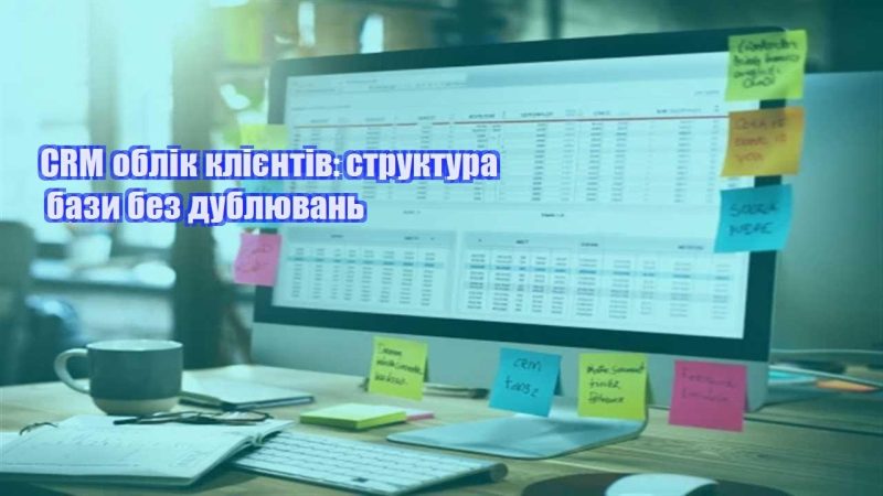 crm oblik kliyentiv struktura bazy bez dublyuvan