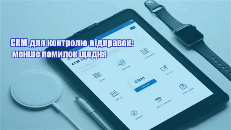 crm dlya kontrolyu vidpravok menshe pomylok shhodnya